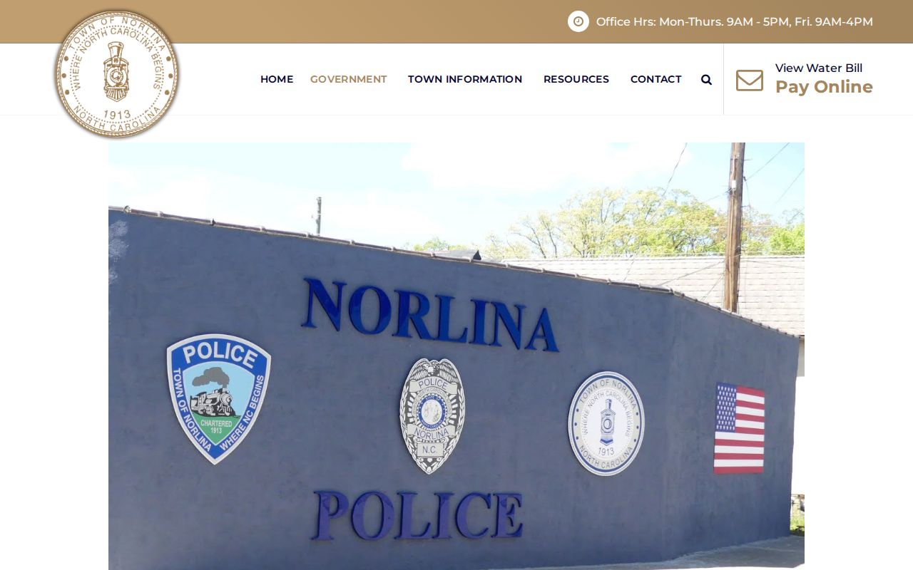 Norlina Police Department contact source for Norlina arrest records